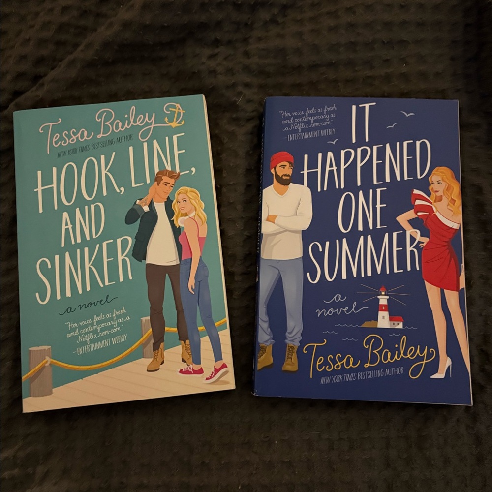 Tessa Bailey Novel Set - Hook, Line, and Sinker & It Happened One Summer